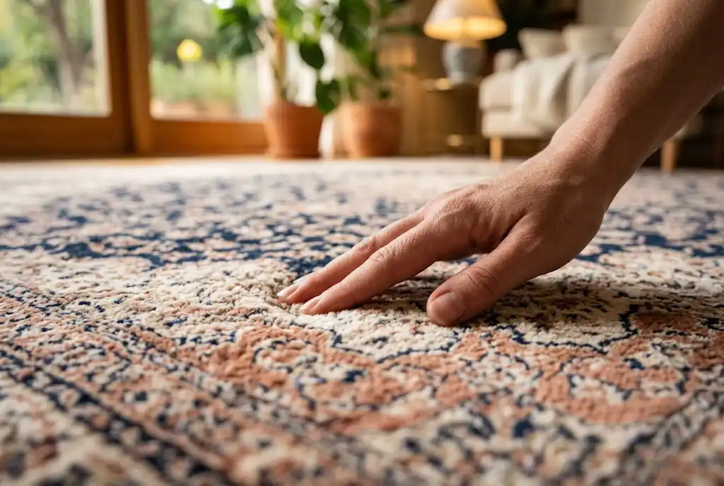 برگشتپذیری الیاف فرش در برابر اجسام سنگین و پایه مبل